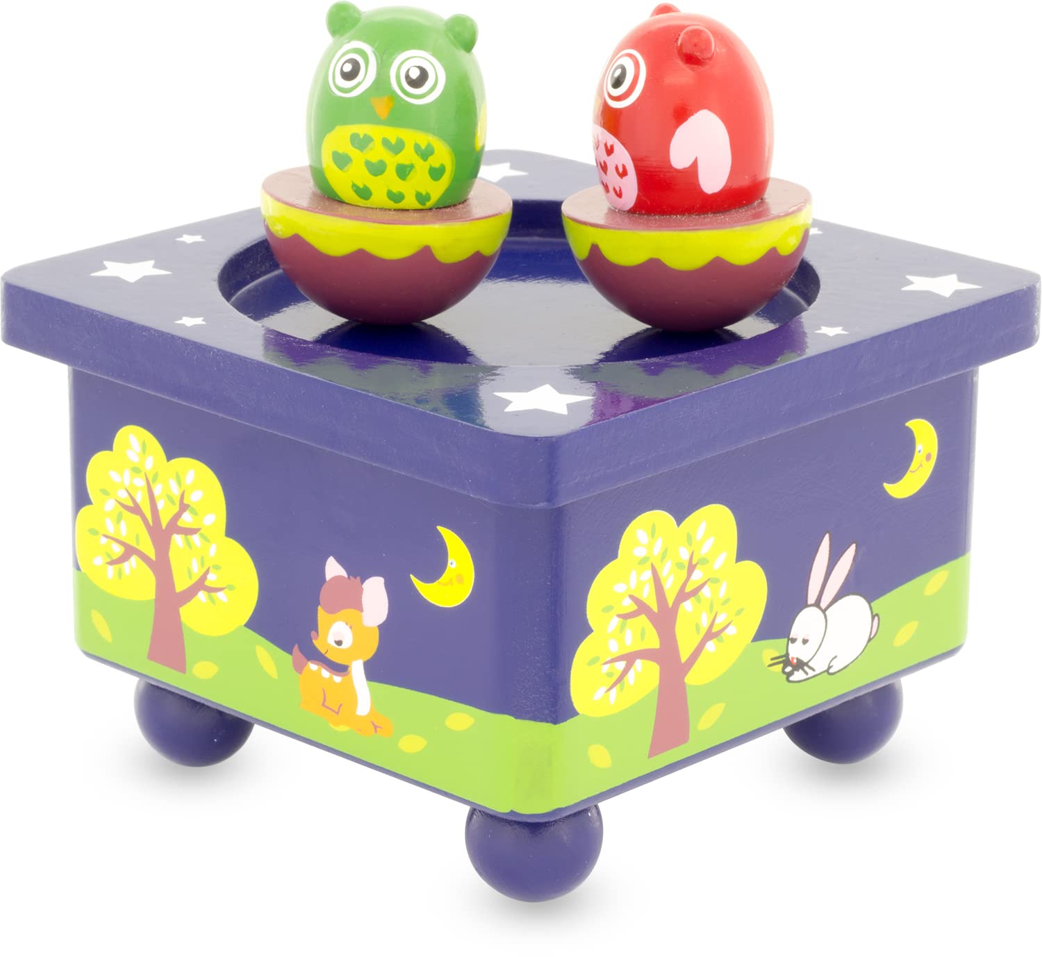 Ulysses 3907 Owl Music Box - Handcrafted Wooden Musical Jewelry Box with 18-Note Mechanism | Perfect Gift for Birthdays, Anniversaries & Home Decor