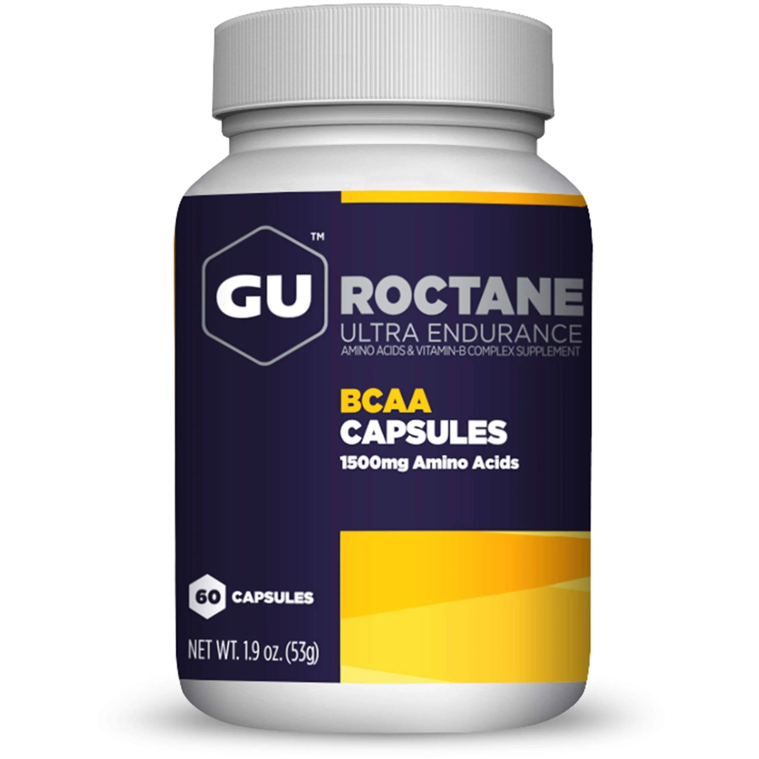 Premium GU BCAA Capsules for Muscle Recovery & Endurance - Vegan Branched Chain Amino Acids Supplement for Athletes & Fitness Enthusiasts - Pre Workout & Post Workout Support