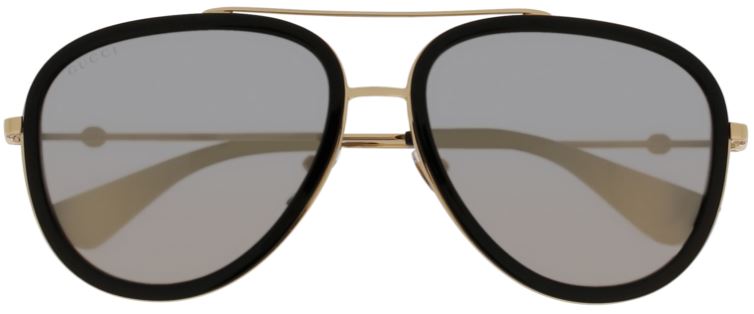 Gucci GG0062S 001 Gold Flash Acetate Metal Sunglasses - Japan Made Luxury Designer Shades for Women & Men - Perfect for Beach, Driving & Fashion Outfits