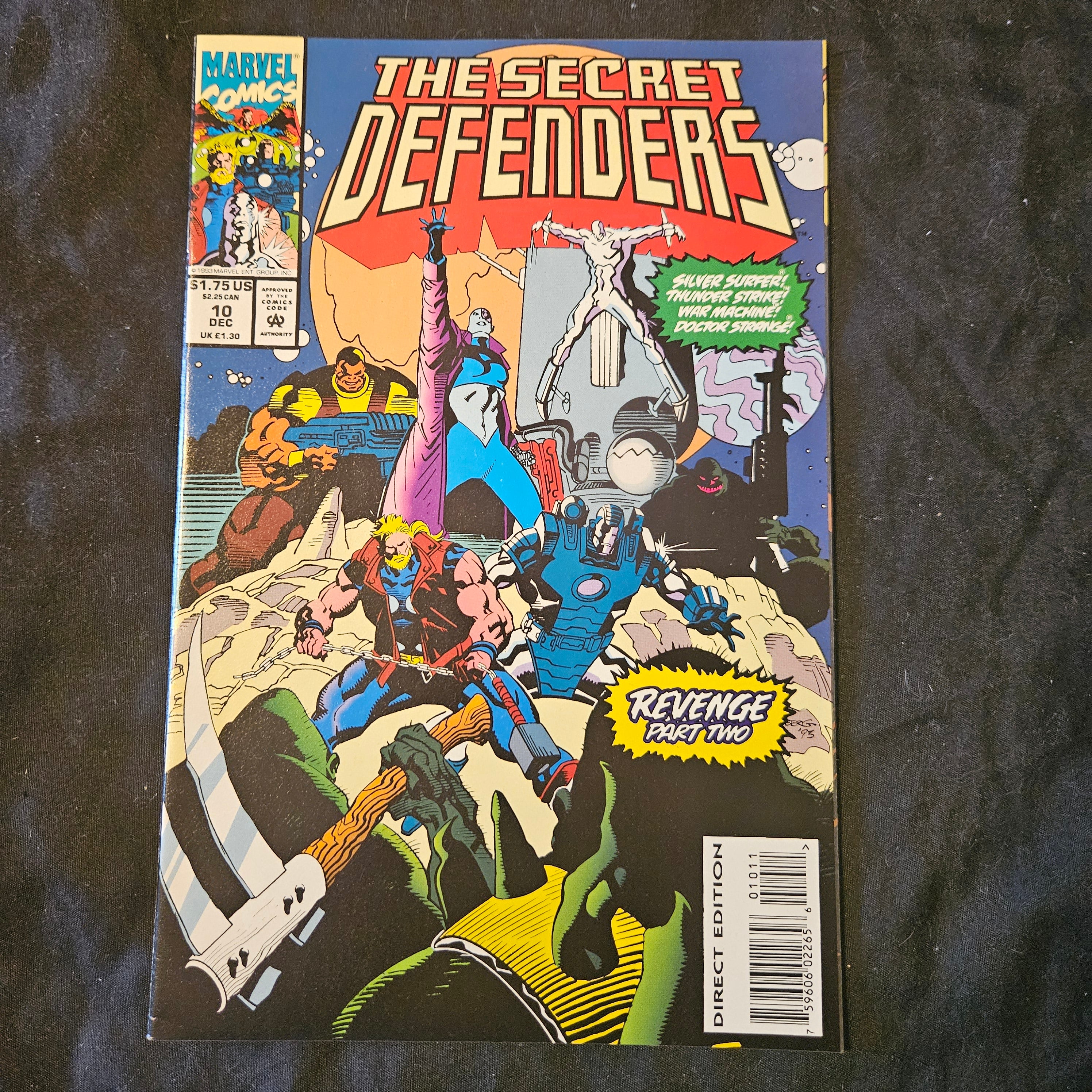 Marvel Comics The Secret Defenders #10 (December 1993) - Silver Surfer, Dr. Strange & War Machine | Rare Vintage Comic Book for Collectors & Marvel Fans | Perfect for Display, Gifts & Comic Book Collections