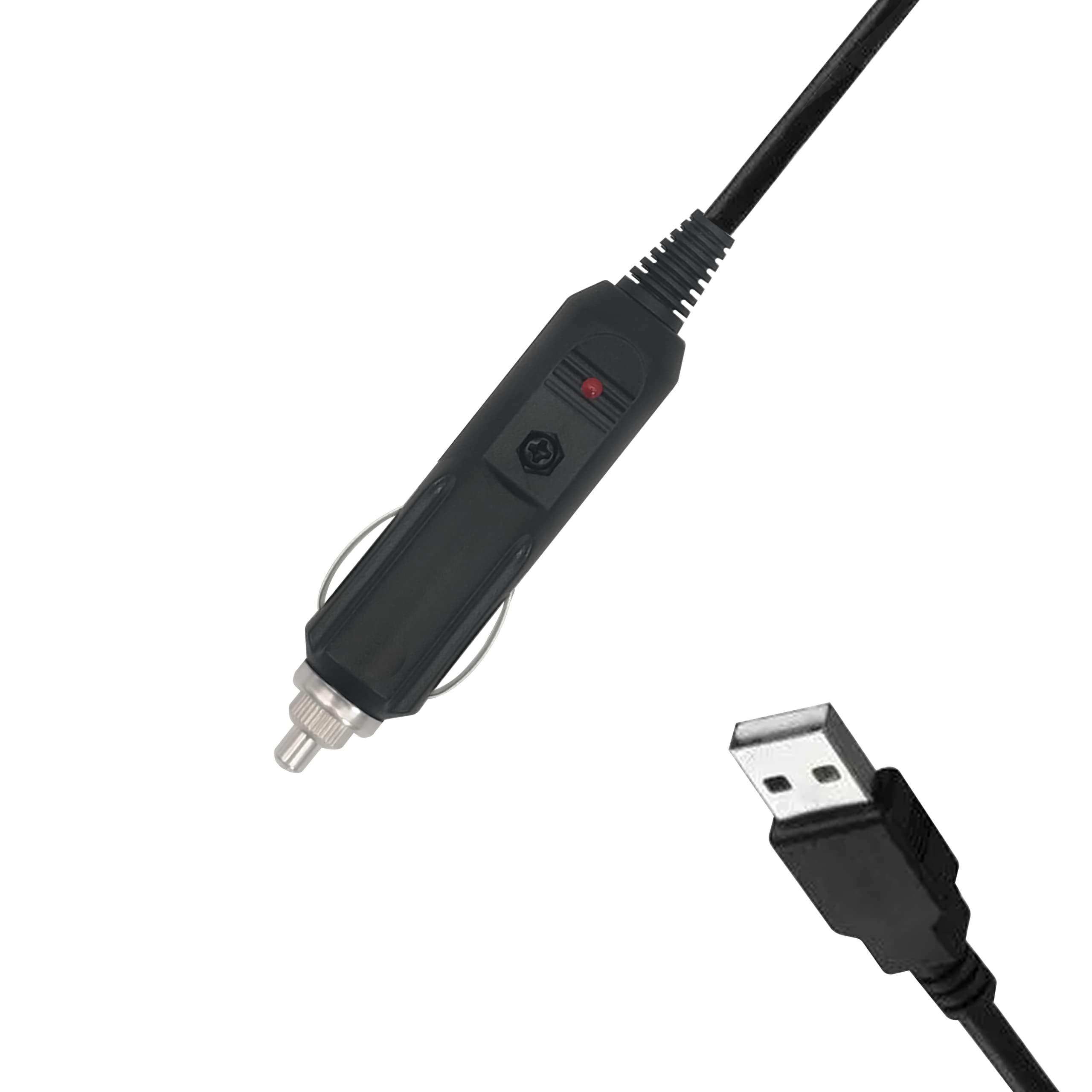 ZKTOOL Heavy Duty USB Car Charger Adapter - 12V/24V Cigarette Lighter Male Plug with LED Light for Phone Charging | Car, Truck, RV & Boat Power Supply Accessories | Perfect for Road Trips & Emergency Charging
