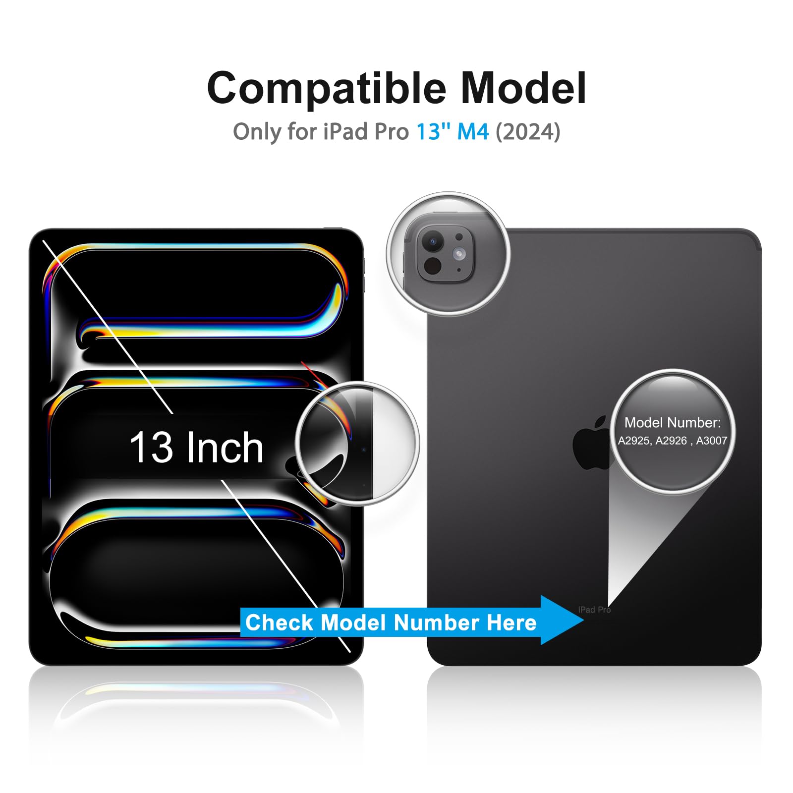 SPARIN 2 Pack Tempered Glass Screen Protector for iPad Pro 13 inch M4 7th Generation (2024) - HD Clear 9H Hardness, Face ID & Apple Pencil Pro Compatible, Case Friendly - Perfect for Work, Study, and Entertainment