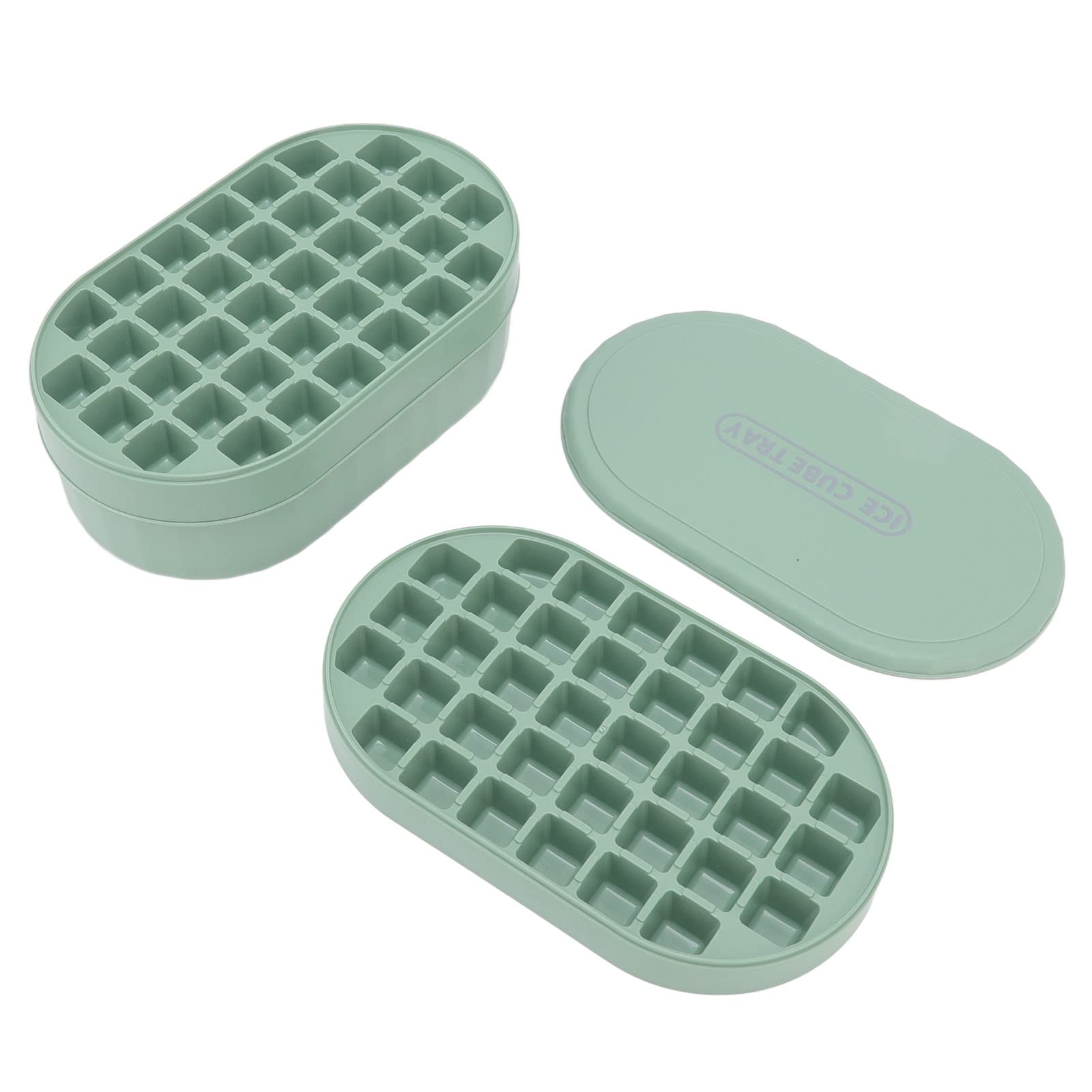 Premium ABS Ice Cube Trays with Lid & Scoop - Large Capacity, Portable, Dustproof Ice Molds for Cocktails, Smoothies & Home Bars - Perfect for Parties, BBQs & Daily Beverage Use