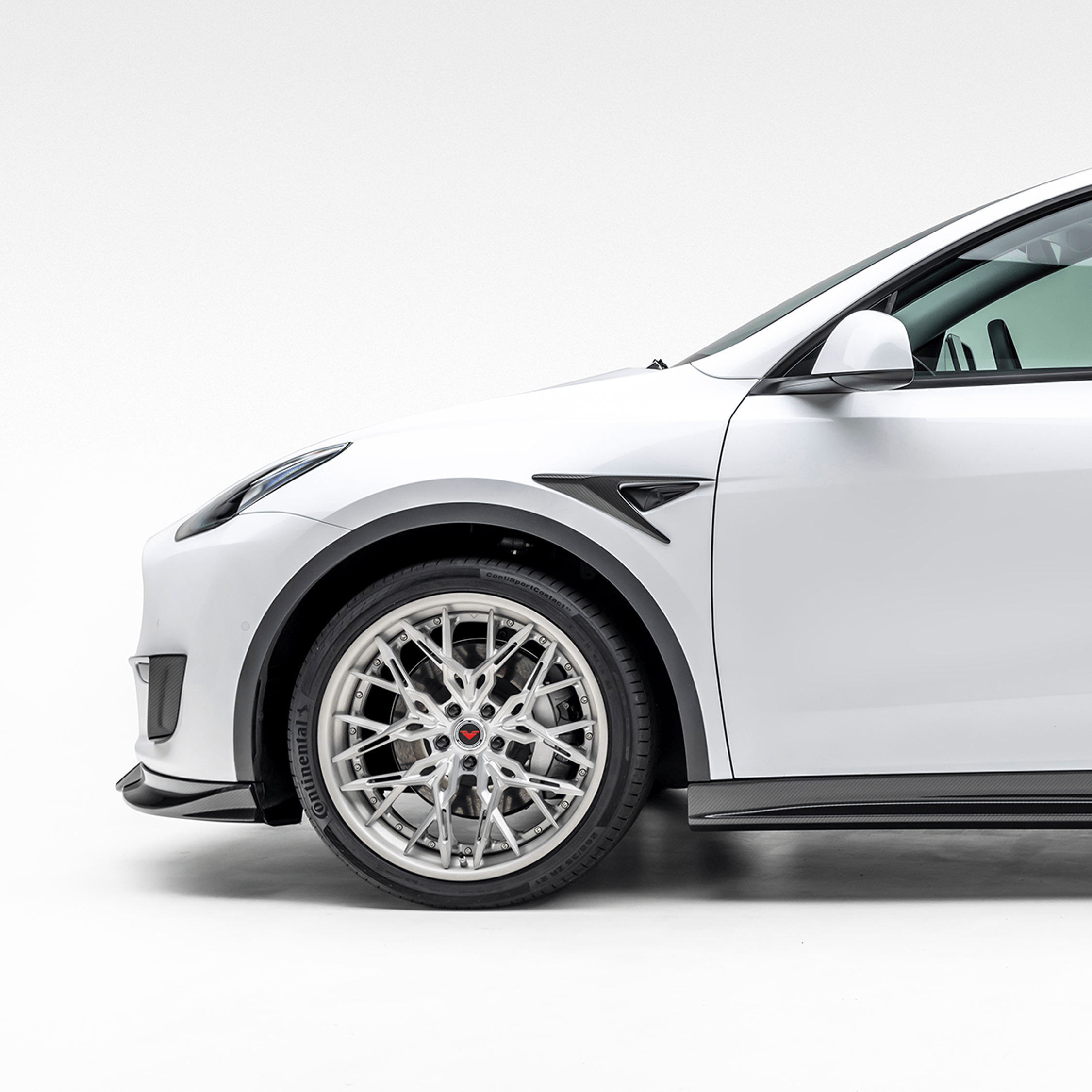 Tesla Model Y Aero Fender Vents - Carbon Fiber Style Side Air Vents for Improved Aerodynamics & Sporty Look | Perfect for Tesla Model Y Performance & Long Range Models | Enhance Your Car's Style & Airflow Efficiency