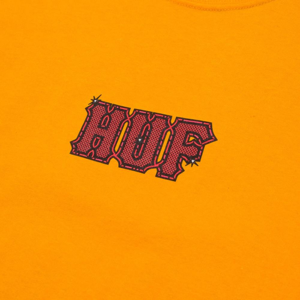 HUF Amazing H Short Sleeve T-Shirt in Gold - Stylish Streetwear for Men & Women | Perfect for Casual Outfits, Skateboarding, and Urban Fashion