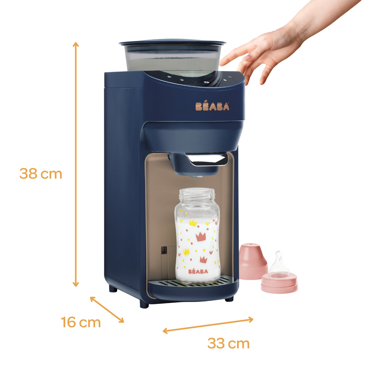 Beaba Milkeo Plus Automatic Baby Formula Maker - Instant Bottle Warmer & Milk Dispenser for Newborns & Infants | Perfect for Night Feedings & Travel