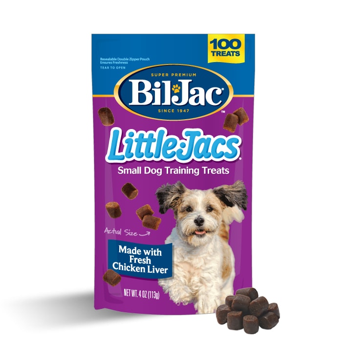 Bil Jac LittleJacs Chicken Liver Training Treats for Small Breed Dogs - Perfect for Obedience Training & Rewarding Good Behavior