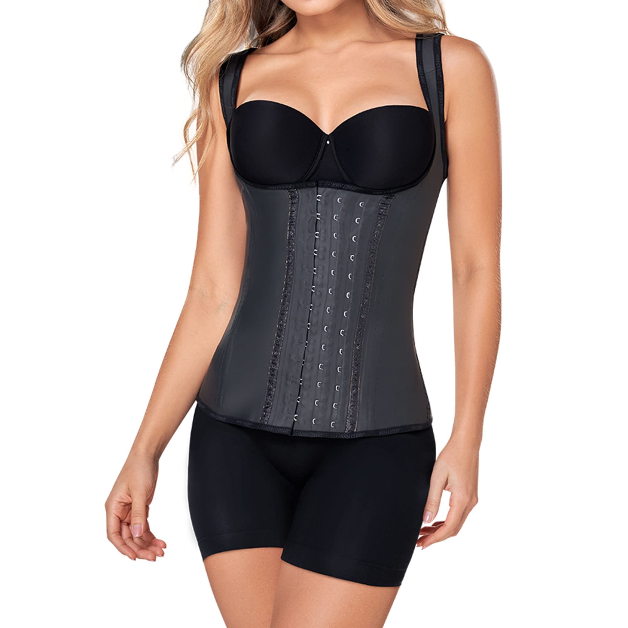 Ann Chery Women's Waist Trainer Corset - Adjustable Colombian Waist Cincher with 3 Hook Vest for Tummy Control | Postpartum Shapewear for Weight Loss & Workout | Perfect for Daily Wear, Gym, Special Occasions & Body Shaping | Ideal for Bridal, Lingerie & Confidence Boosting Outfits