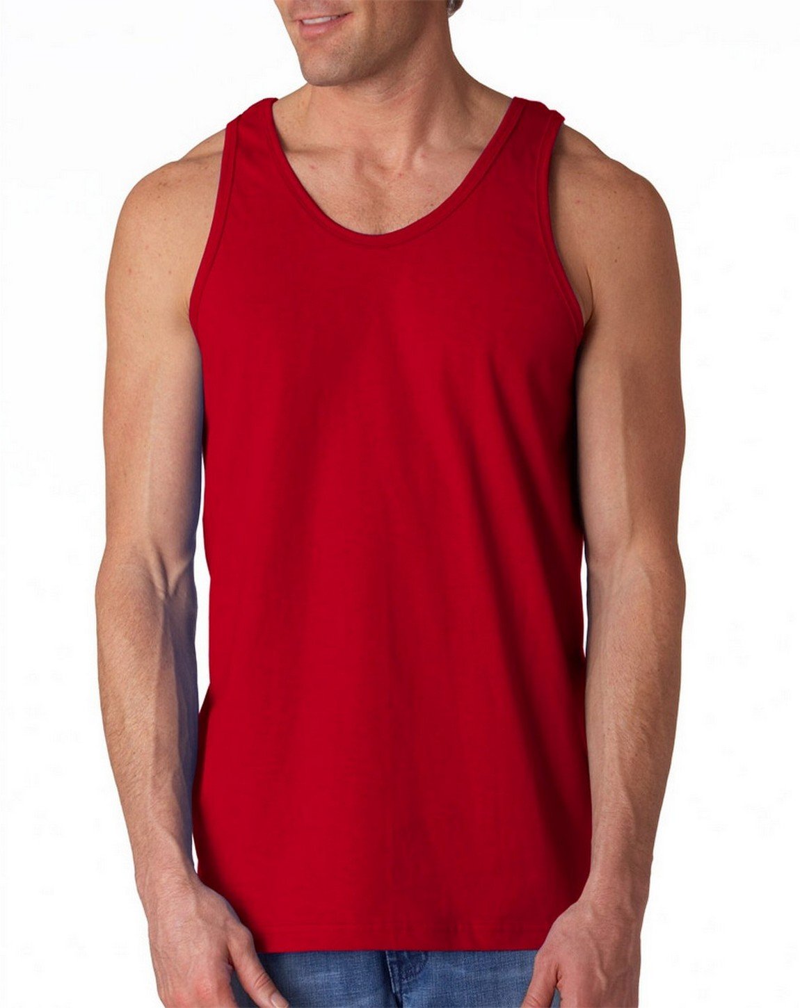 2200 Cotton Tank Top for Women - Red, Small Size - Perfect for Summer, Workouts & Casual Wear