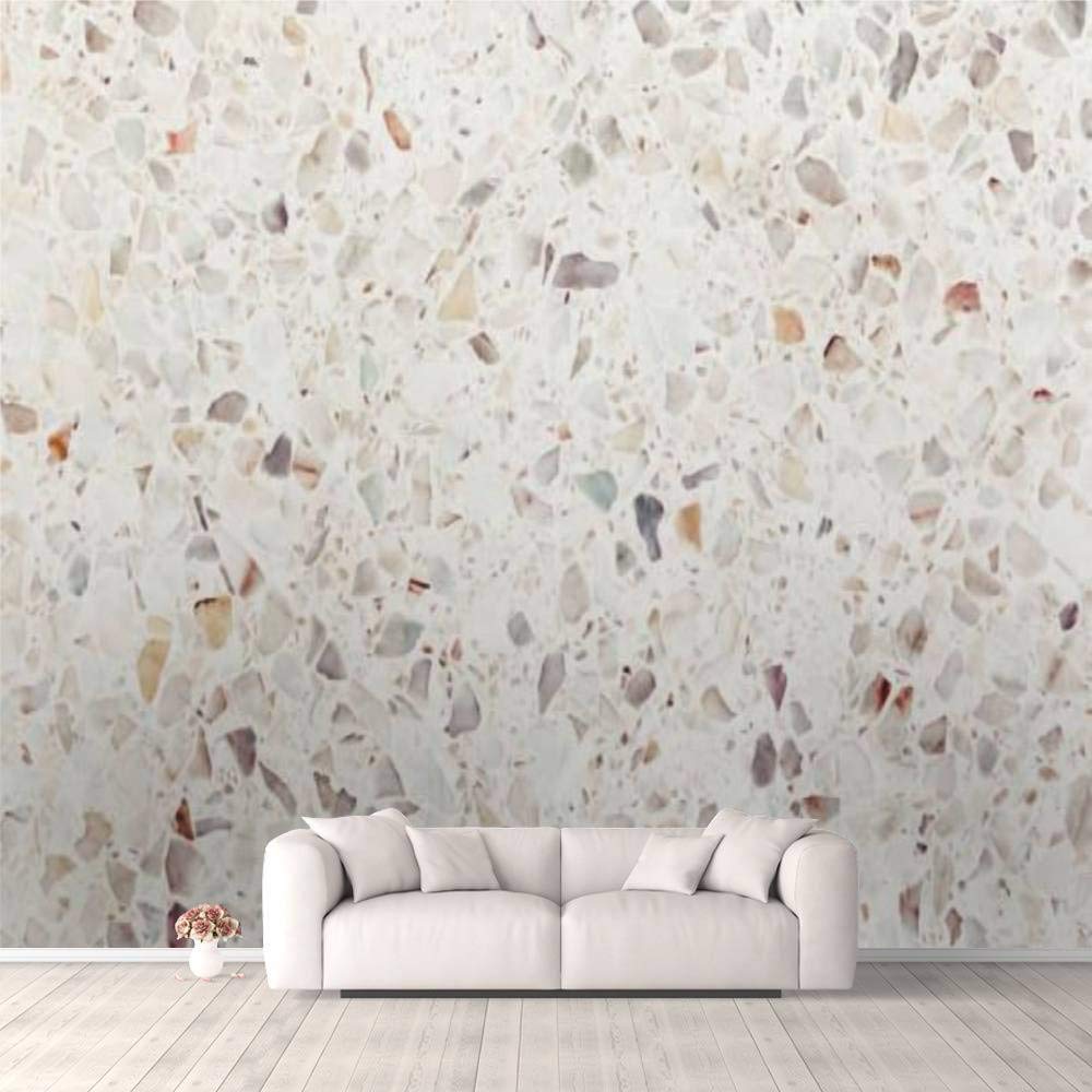 Self-Adhesive 3D Terrazzo Wallpaper - Marble & Polished Stone Texture Peel & Stick Wall Mural for Bedroom, Living Room, Dorm Decor - Easy to Apply on Walls, Ceiling & Wardrobe (Perfect for Modern Home & Office Renovation)