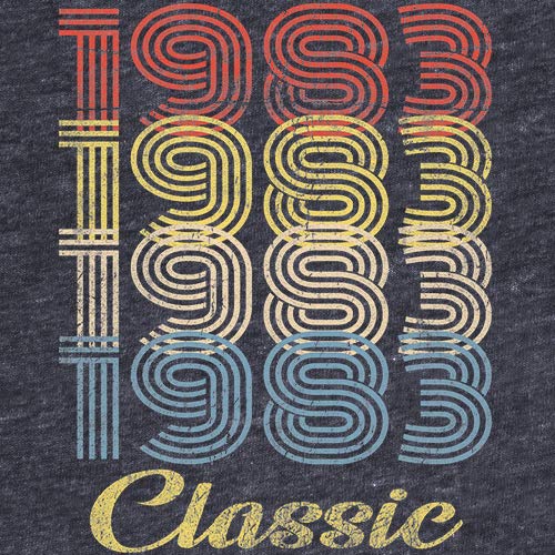 1983 Vintage 42nd Birthday Shirt for Men - Classic Retro Gift Idea - Perfect for 42nd Birthday Parties & Celebrations