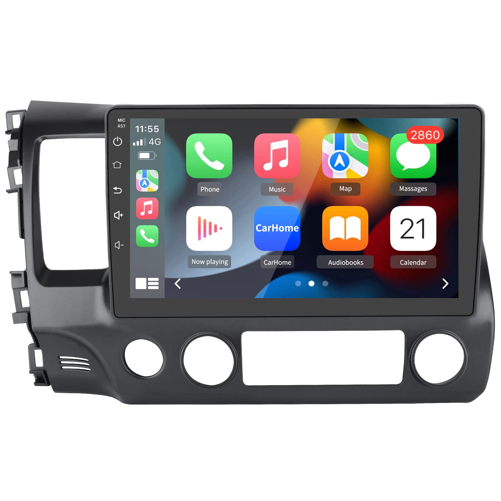 2G+32G Android 11 Car Stereo for Honda Civic 2006-2011 - Bluetooth, GPS Navigation, Wireless Apple CarPlay & Android Auto | Upgrade Your Ride with Smart Connectivity