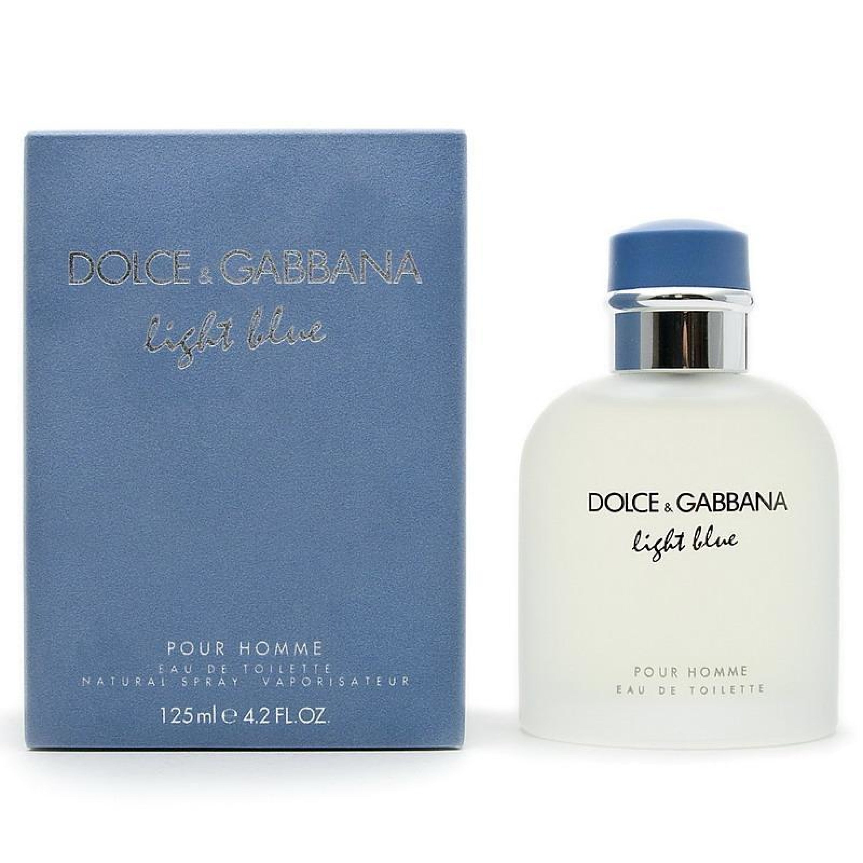 Dolce & Gabbana Light Blue Eau de Toilette Spray for Men - Fresh Citrus Aromatic Fragrance for Daytime & Evening Wear