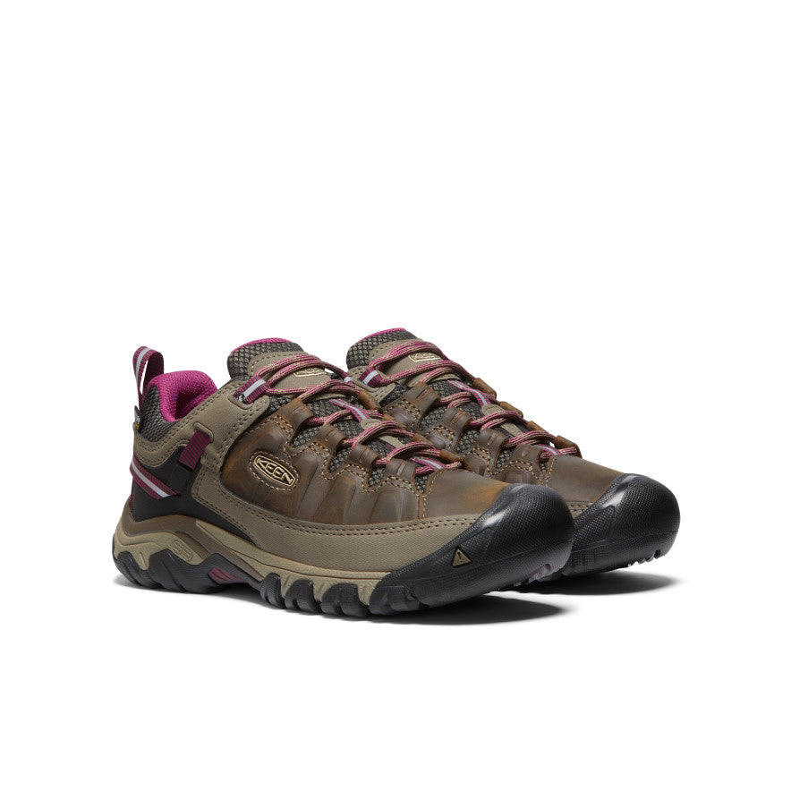Women's KEEN Targhee III Waterproof Hiking Boots - Weiss/Boysenberry Color | Outdoor Adventure, Trail Walking & Camping Footwear