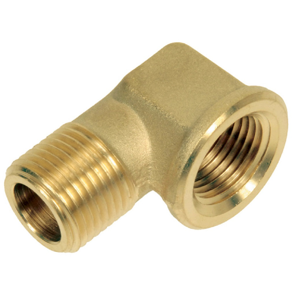 90 Degree Brass Street Elbow Fitting G1698B - Plumbing Connector for Water Supply, Gas Lines & DIY Projects - Perfect for Home Repairs, Irrigation Systems & Pipe Installations