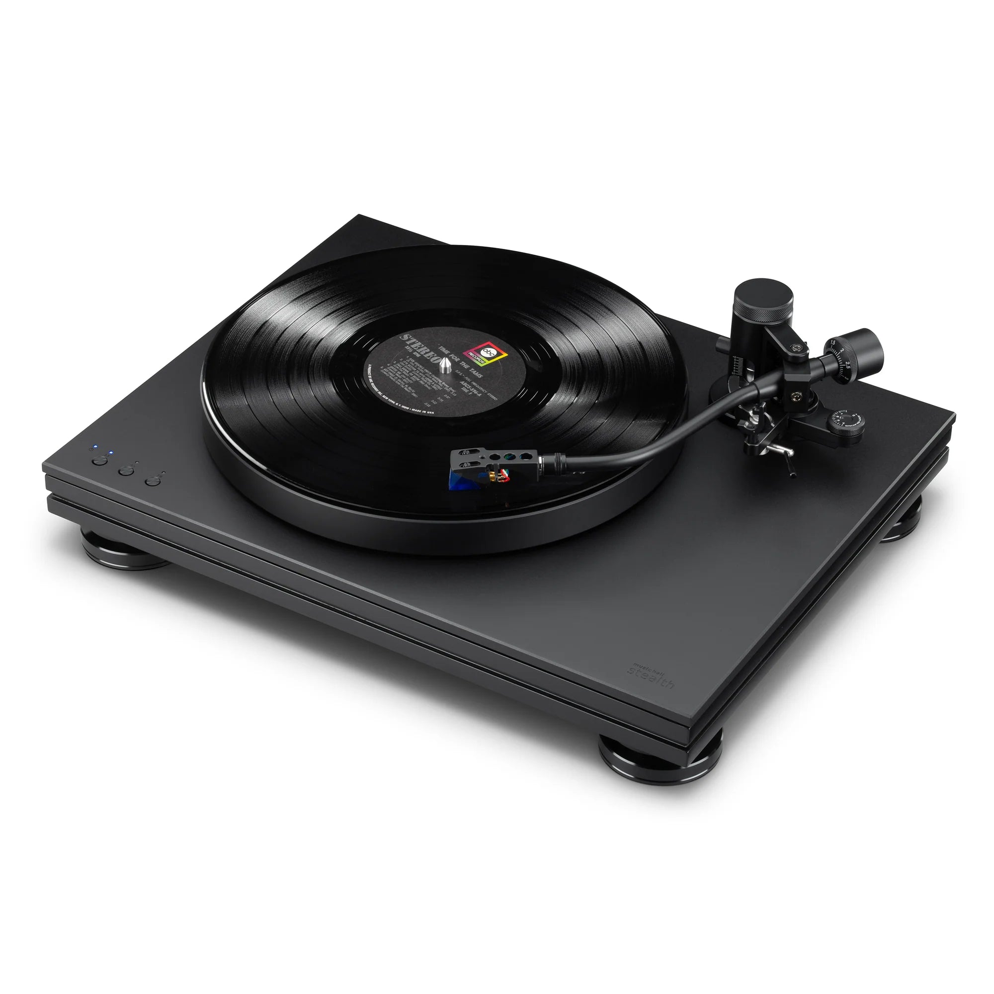 Music Hall Stealth Turntable - High Fidelity Vinyl Record Player with Belt Drive & Adjustable Tonearm - Perfect for Home Audio & DJ Setup