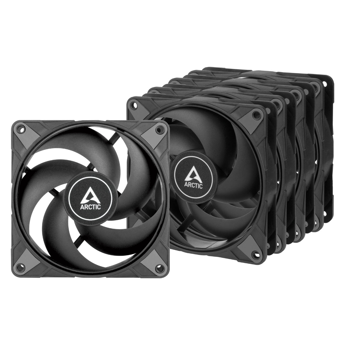 Arctic P12 Max PWM 120mm High Performance PC Cooling Fan - 5 Pack Black | Perfect for Gaming PCs, Workstations & Server Cooling