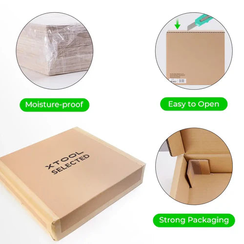 xTool Basswood Plywood 12x12x1/8 Inch - Premium Craft Wood for Laser Cutting, Woodworking & DIY Projects - Perfect for Home Decor, Model Making and Art Crafts