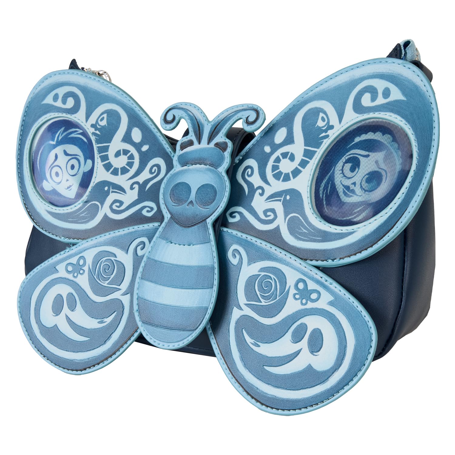 Corpse Bride Butterfly Lenticular Crossbody Bag - Tim Burton Inspired Gothic Handbag for Women, Perfect for Halloween, Cosplay, and Themed Parties