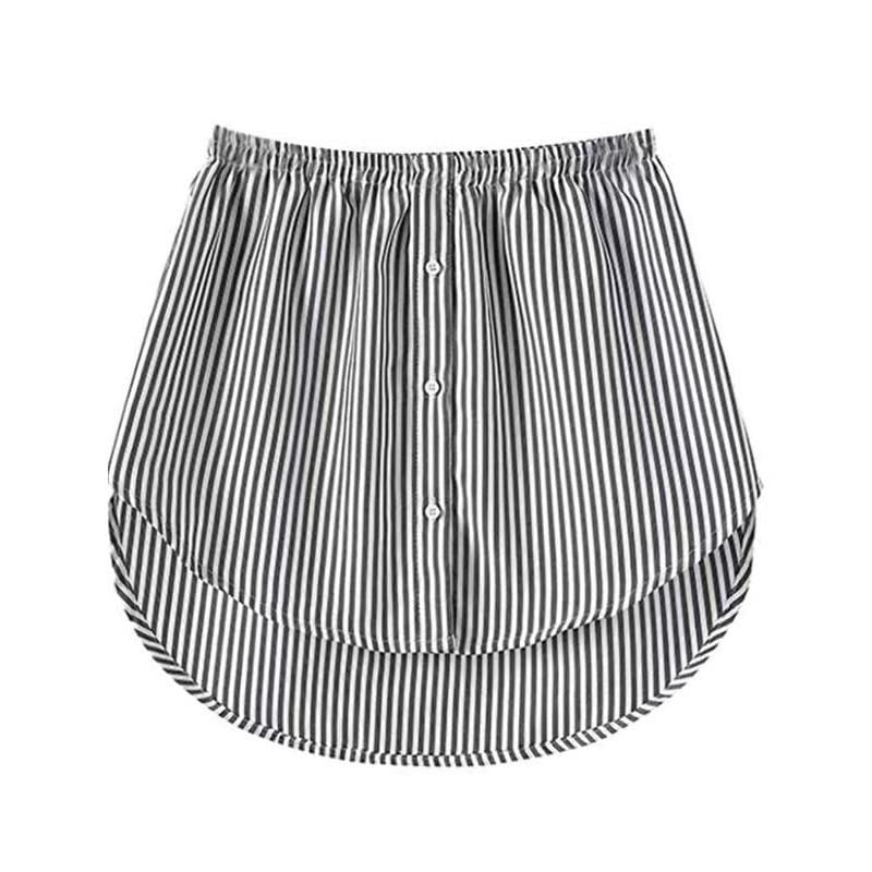 Women's Mini Underskirt Layering Half-Length Skirt - Plaid Shirt Extender for Modesty & Style | Perfect for Dresses, Tunics & Office Wear