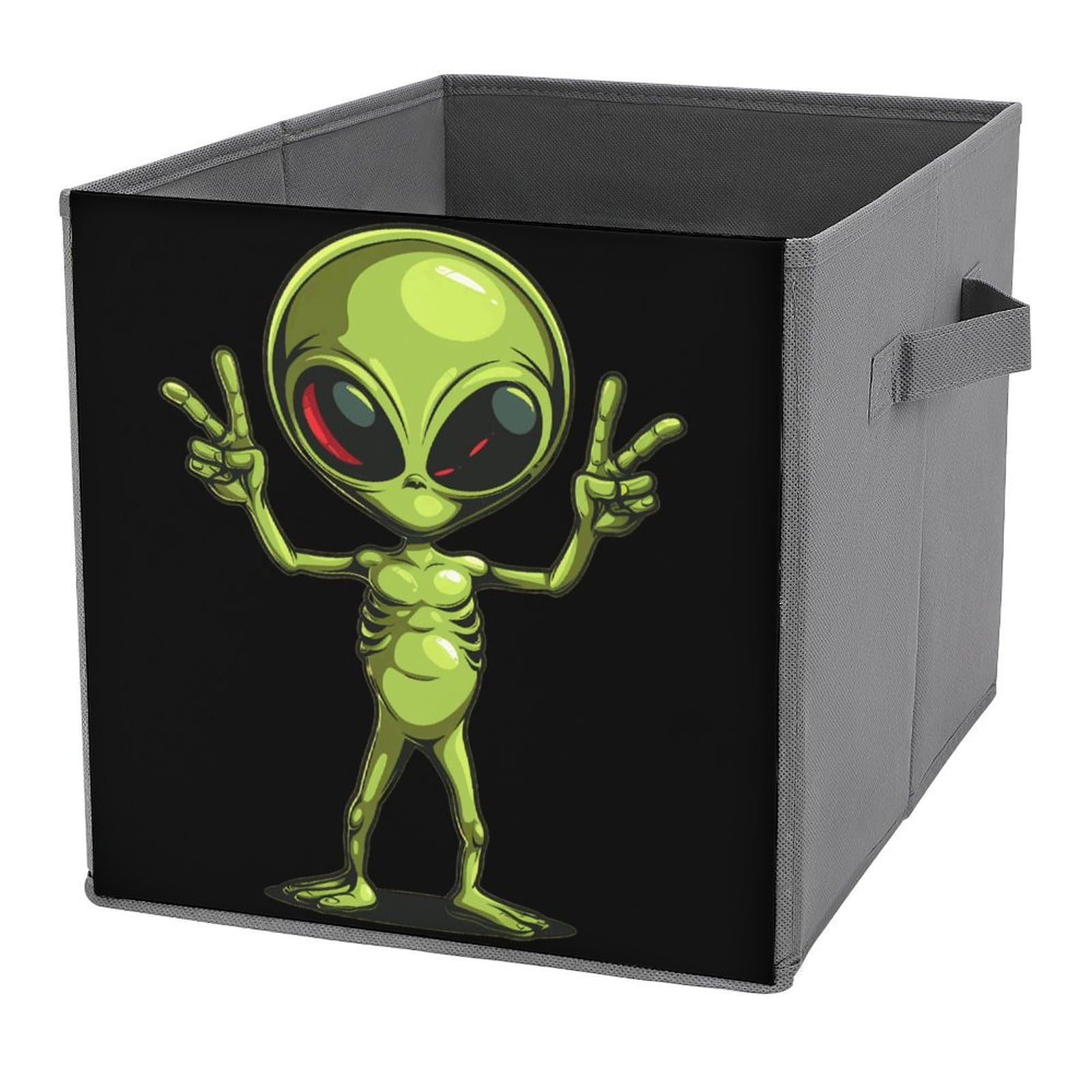 Alien Storage Cubes Organizer with Handles - for Home & Office Organization