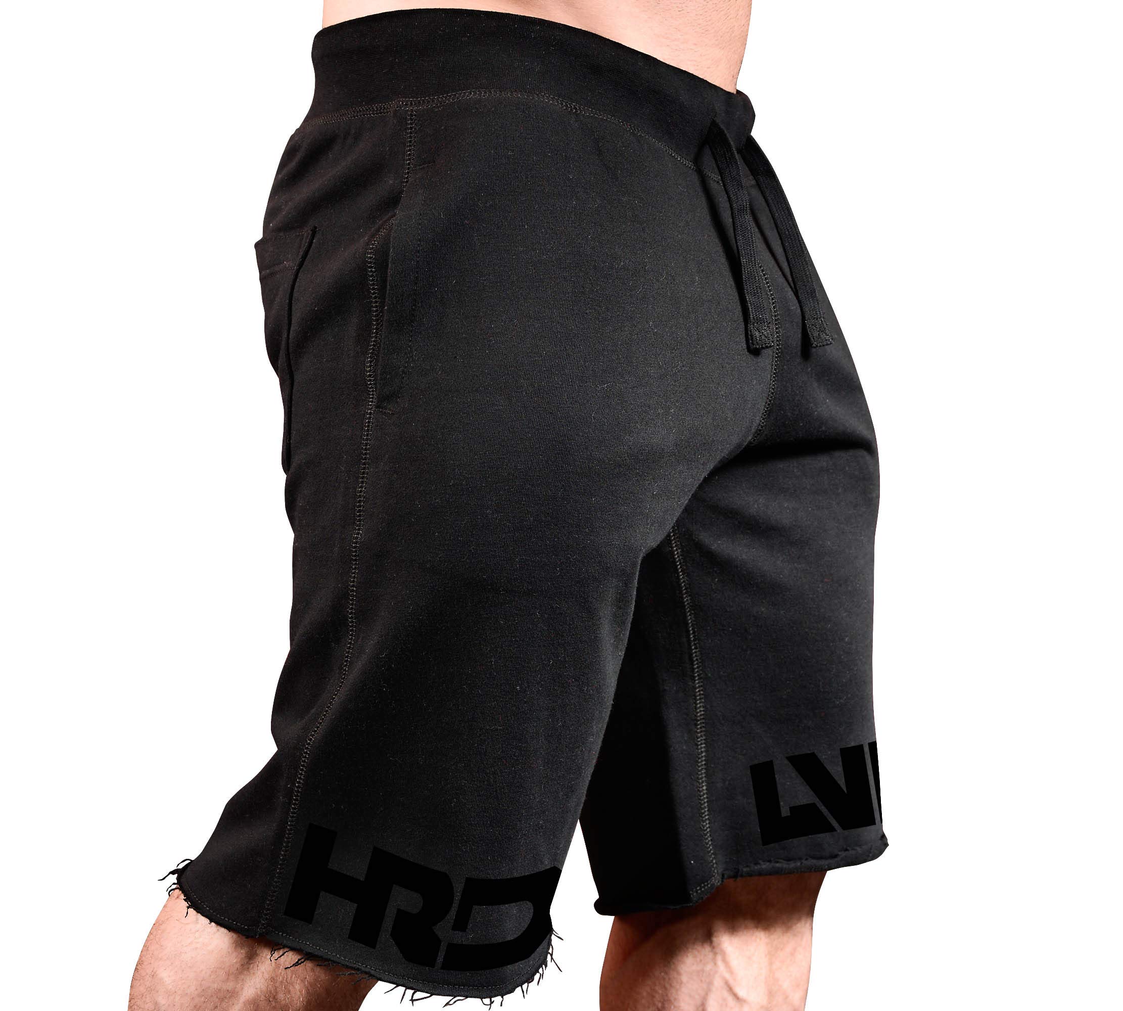 Men's HRD-LVN Split Leg Workout Shorts - Breathable Gym Training & Running Shorts for Men - Perfect for CrossFit, Weightlifting & Cardio Workouts