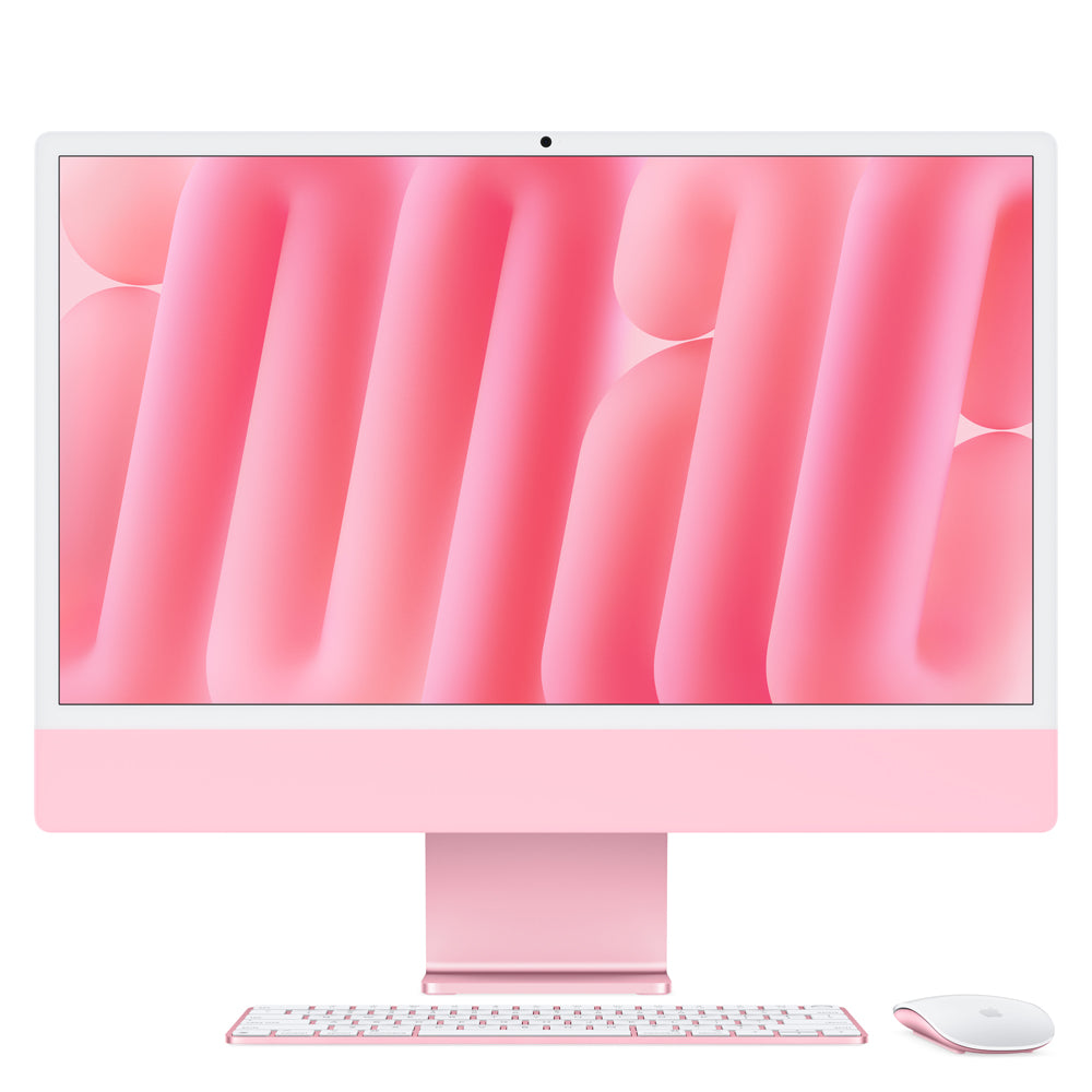 24-inch iMac with 4.5K Retina Display - Apple M4 Chip (10-Core CPU & 10-Core GPU) 512GB SSD in Pink - Perfect for Home Office, Graphic Design & Creative Work