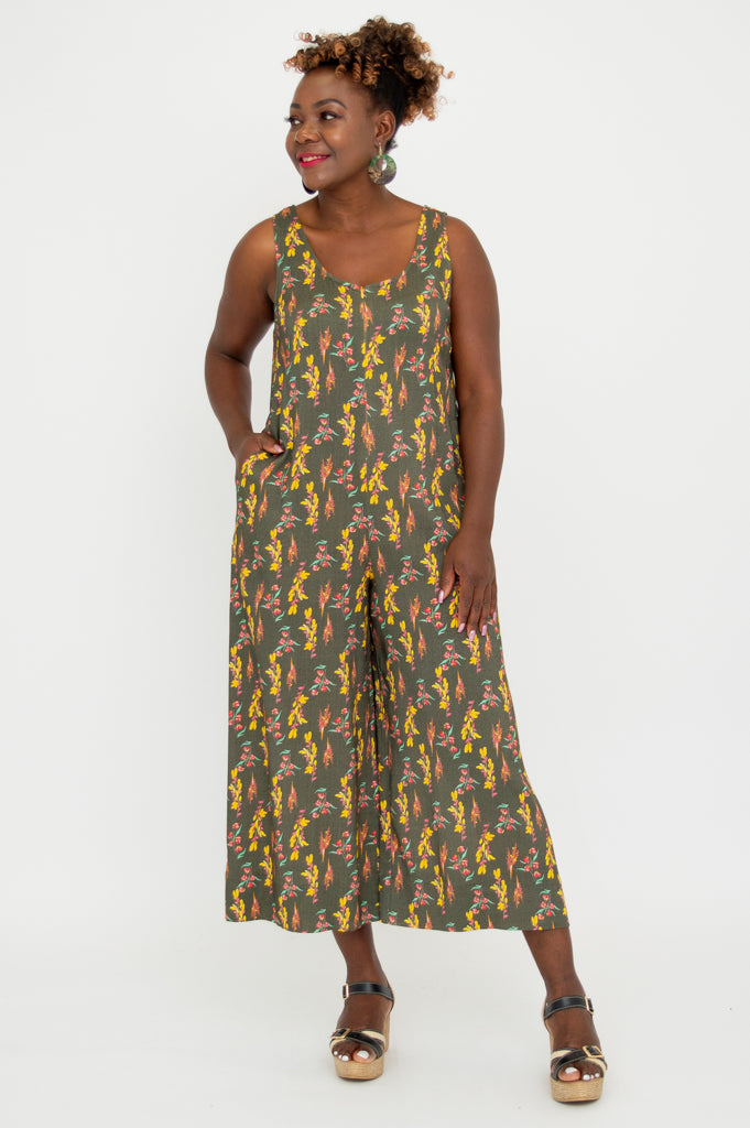 Fernanda Jumpsuit - Women's Linen Bamboo Romper | Comfortable & Stylish Summer Outfit for Beach, Travel & Casual Wear
