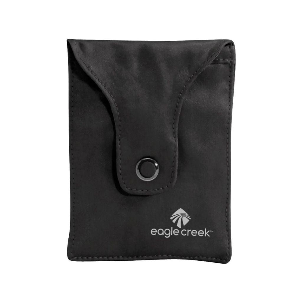Eagle Creek Silk Undercover Bra Stash - Secure Hidden Travel Wallet for Money & Passport - Black | Perfect for Travel, Hiking & Outdoor Adventures