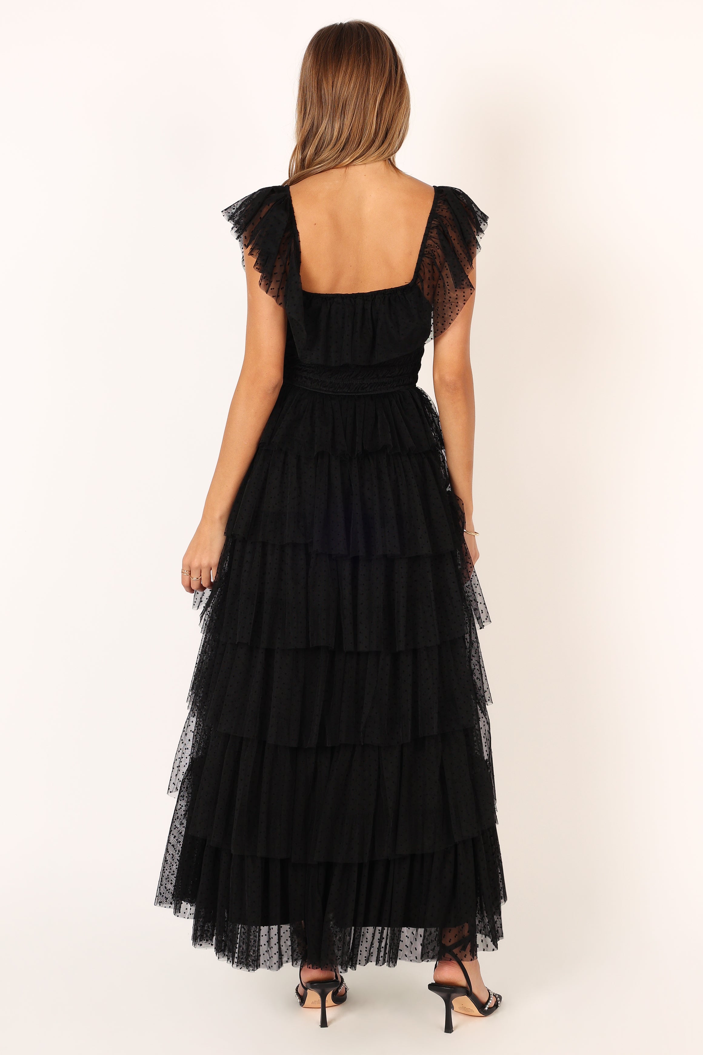 Elegant Black Belle Maxi Dress for Women - Flowy Long Summer Dress for Beach, Wedding & Casual Wear