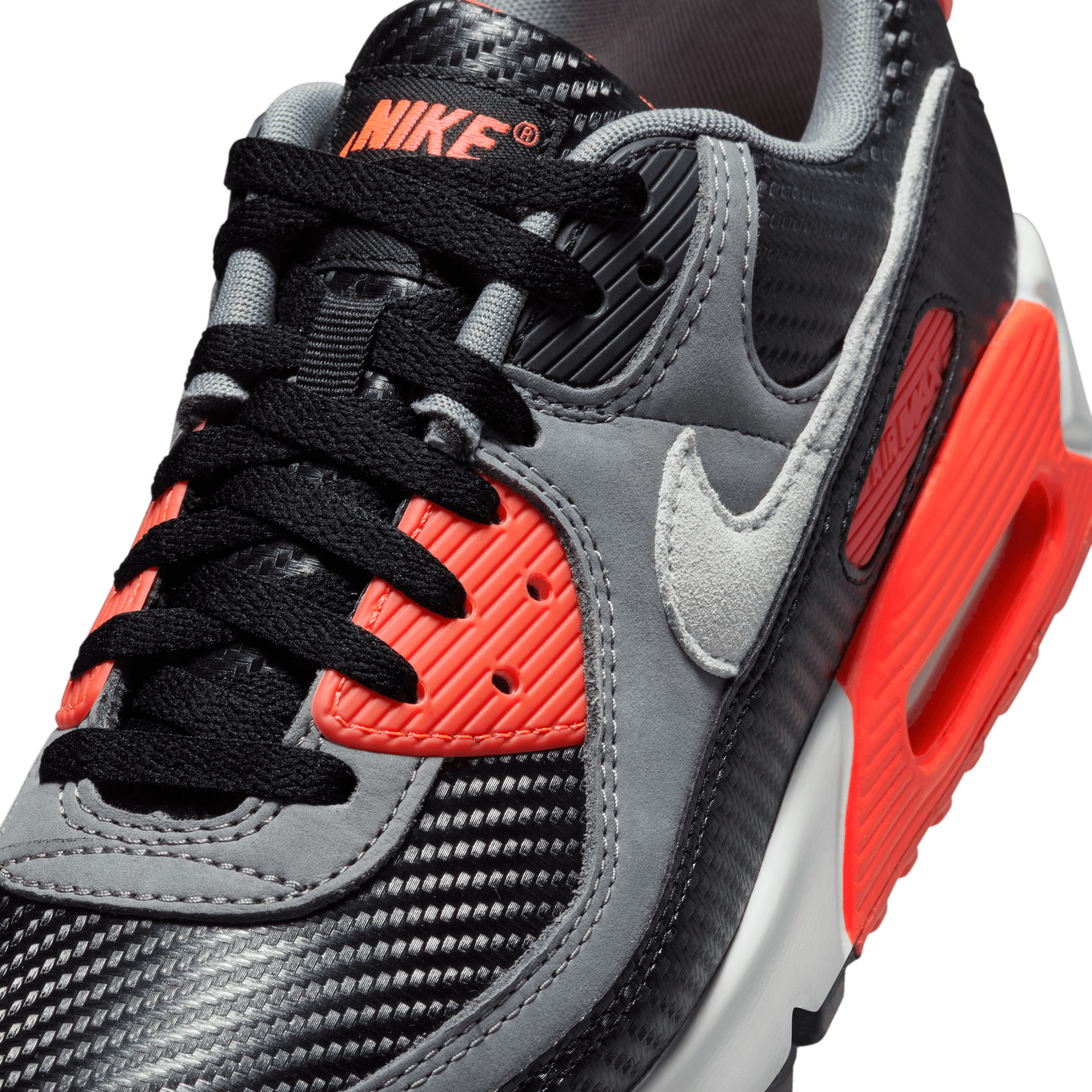 Nike Air Max 90 Premium Carbon Fiber Infrared Running Shoes for Men - Lightweight Comfortable Sneakers for Jogging, Gym Workouts & Streetwear Fashion