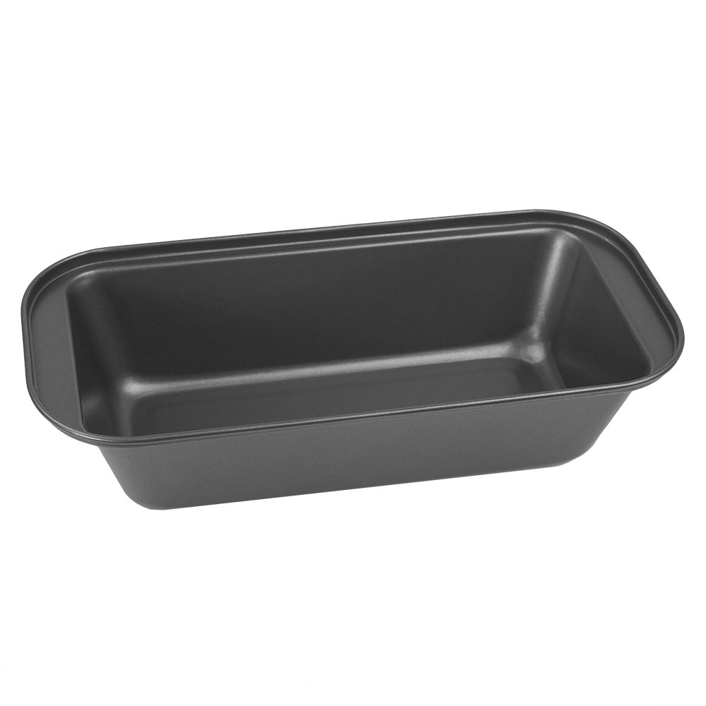 Home Basics Steel Loaf Pan (Silver) - Nonstick Small Bread Baking Pan for Homemade Bread, Banana Bread & Meatloaf | Dishwasher Safe & Oven Safe | Perfect for Baking, Cooking & Meal Prep