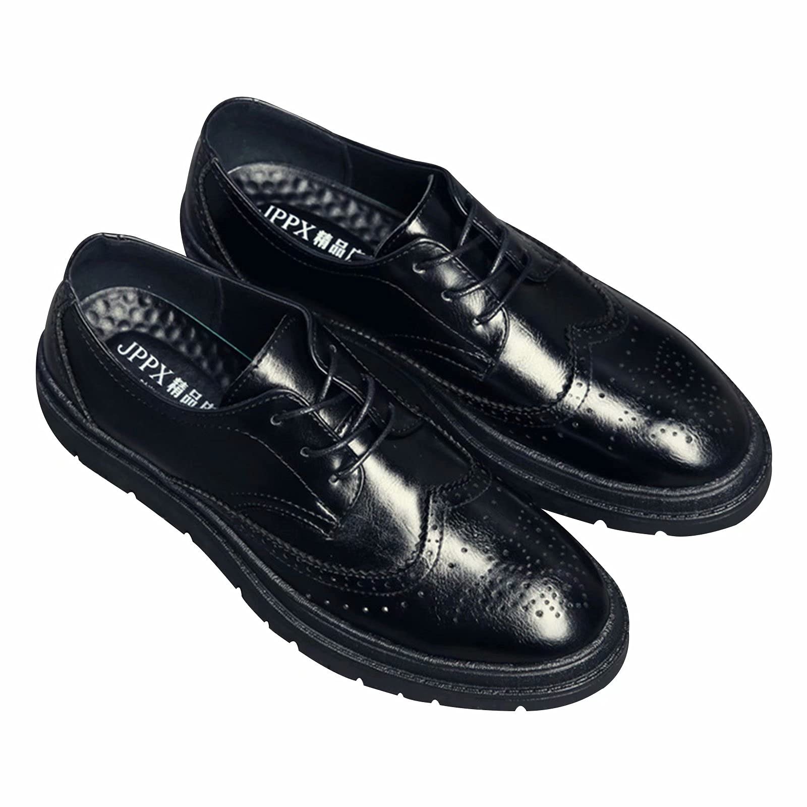 Men's Retro Oxford Casual Shoes - Breathable Leather Business Formal Wear for Office & Dressy Occasions | Comfortable & Stylish Men's Dress Shoes for Work, Weddings & Professional Events