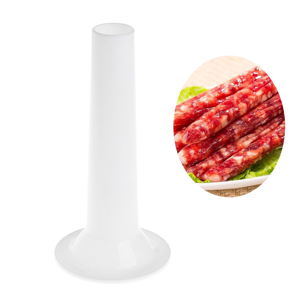 SimpleLife Manual Sausage Stuffer Filler Maker Tube - Stainless Steel Meat Grinder Attachment for Home Kitchen, DIY Sausage Making - Perfect for BBQ, Camping & Holiday Cooking