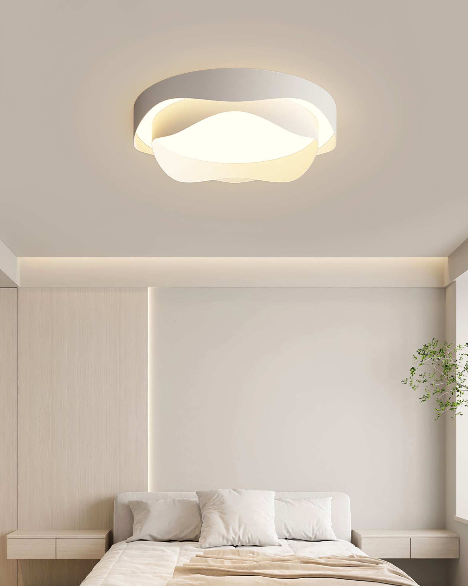 Cenia LED Ceiling Light Fixture - Modern Energy Efficient Lighting for Home, Bedroom, Living Room & Office - Dimmable Bright White Light
