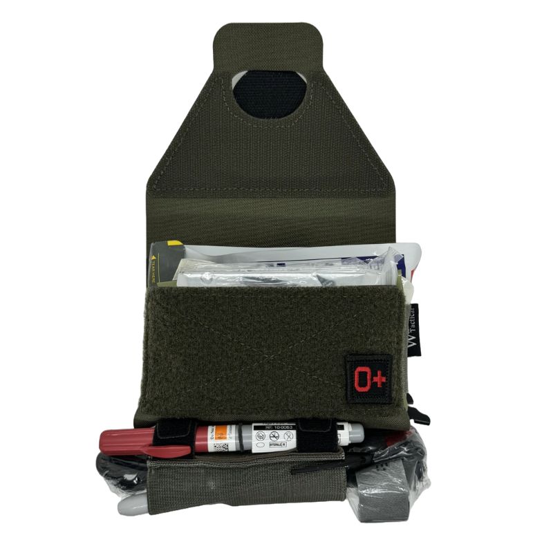 IFAK Belt Kit - Ranger Green Tactical First Aid Pouch for Outdoor, Hiking & Emergency Preparedness