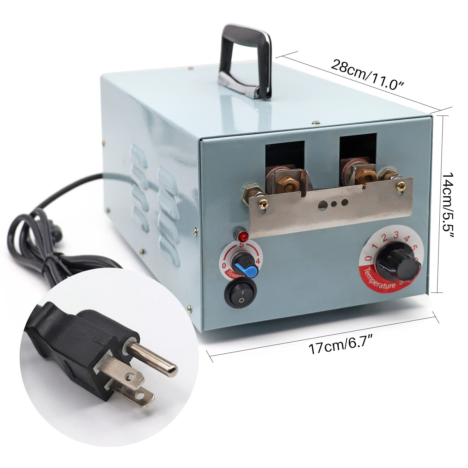 110V Automatic Electric Chicken Debeaking Machine - Poultry Beak Trimmer with 2 Blades for Safe & Precise Beak Cutting | Ideal for Chicken Farms, Hatcheries & Poultry Processing | Durable Debeaker Tool for Healthy Flock Management