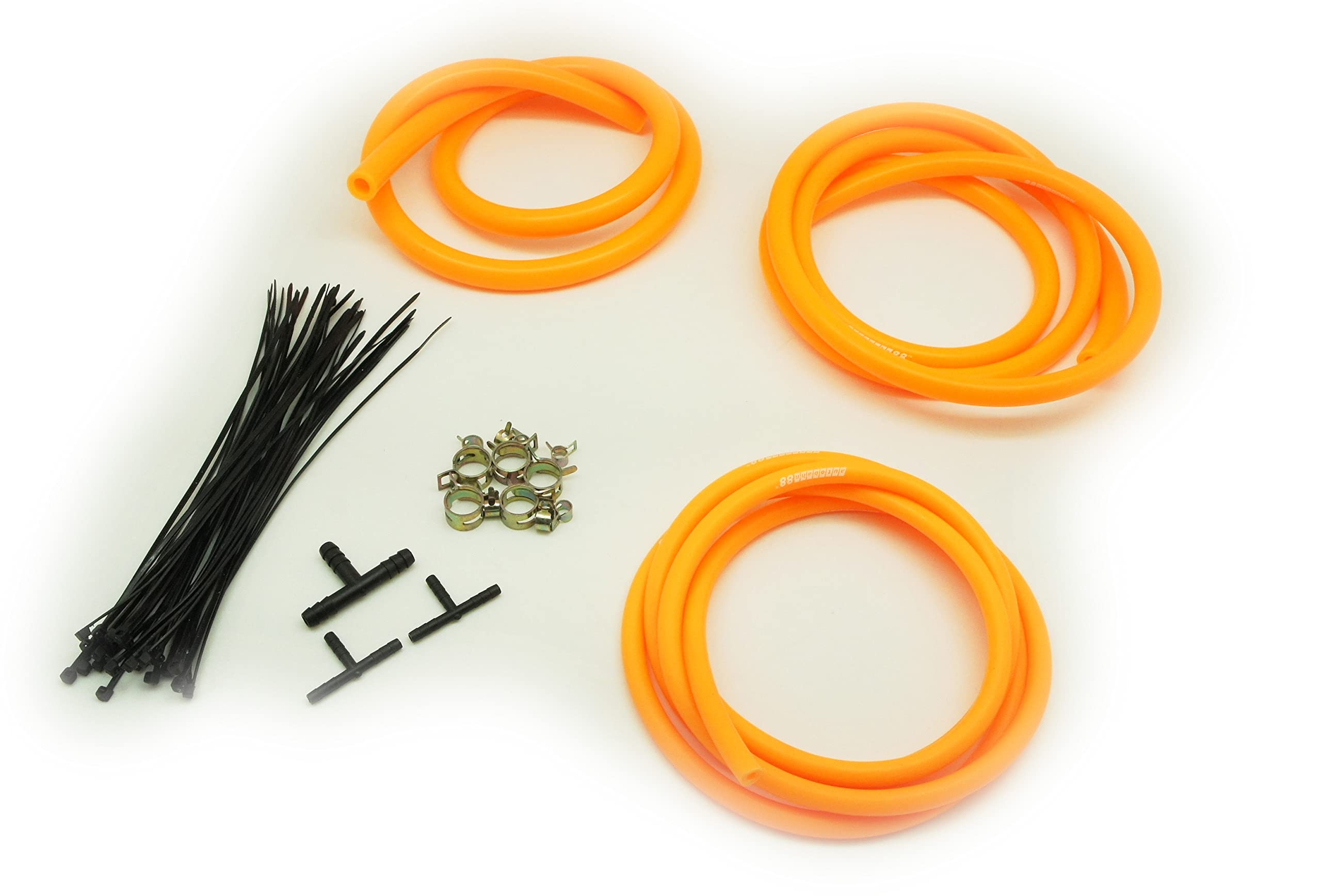 Autobahn88 High-Performance Silicone Vacuum Hose Kit for Ford Engines - DIY Upgrade in Vibrant Orange - Perfect for Car Enthusiasts & Engine Bay Customization