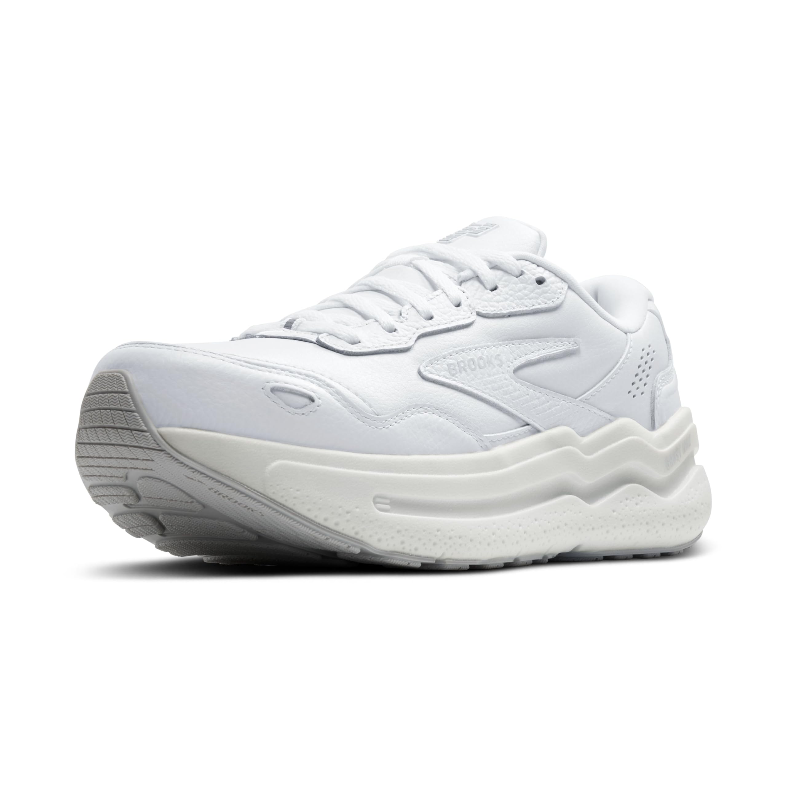 Brooks Men's Ghost Max Suede Leather Running Shoes - Lightweight Cushioned Neutral Support for Jogging, Gym Workouts & Daily Walking