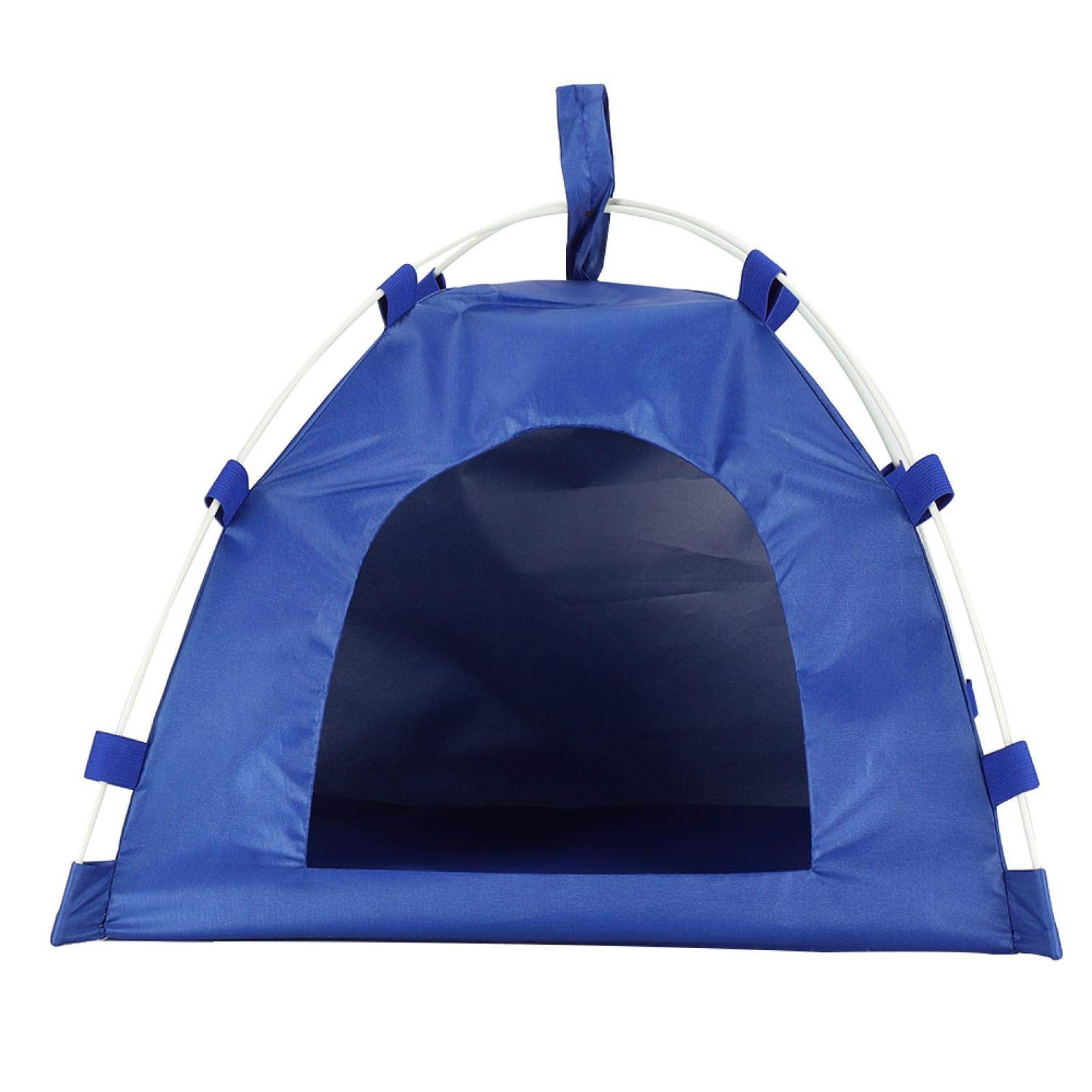 EVTSCAN Foldable Waterproof Pet Tent - Portable Dog House & Outdoor Cat Play Bed with 4 Corner Stakes for Camping, Hiking, and Backyard Use