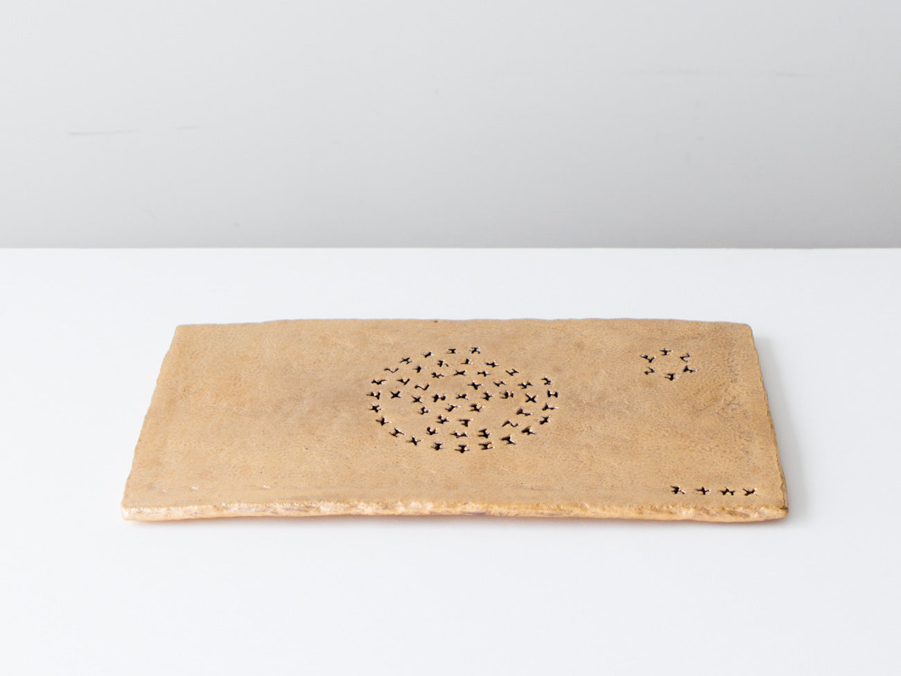 Gold Character Tray - Elegant Serving Platter for Cheese, Appetizers & Desserts - Perfect for Parties, Weddings & Home Decor