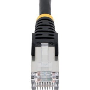 Premium 3m CAT6a Ethernet Cable - Black LSZH (Low Smoke Zero Halogen) - 10GbE 500MHz, 100W PoE++ - Snagless RJ45 with Strain Relief - S/FTP Shielded Network Patch Cord - Ideal for Home Office, Gaming & High-Speed Data Centers