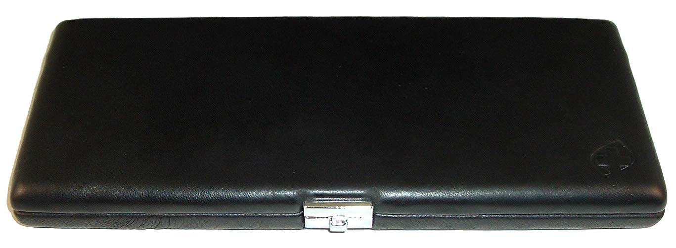 Professional 6 English Horn 18 Oboe Reed Black Leather Case - Durable Storage for Woodwind Instrument Accessories, Perfect for Musicians & Music Students - Ideal for Orchestra, Band Practice & Travel Protection