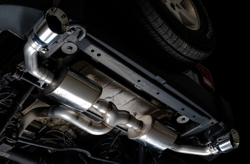 AWE Tread Edition Axle Back Exhaust System for Jeep Wrangler JK 3.6L V6 (2012-2018) - Dual Rear Exit with Polished Tips - Enhanced Performance & Aggressive Sound for Off-Road Adventures