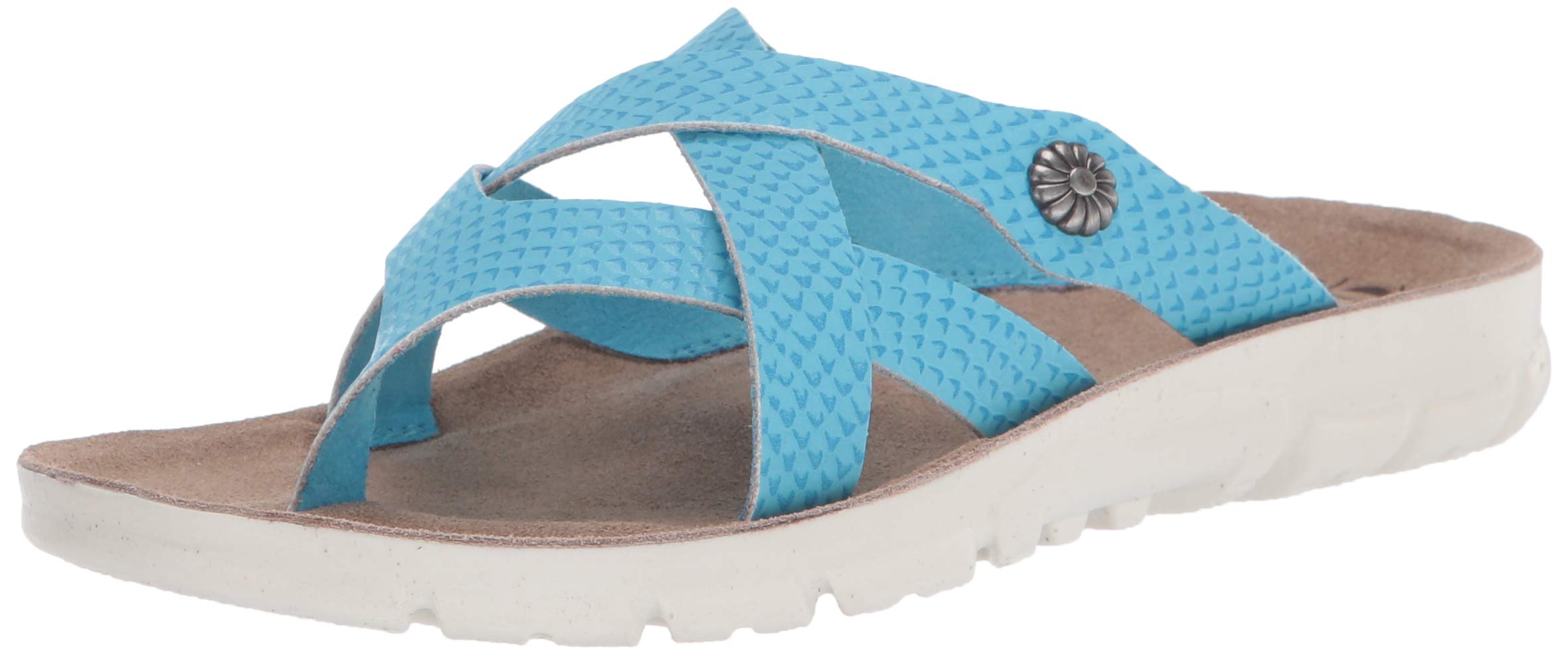 White Mountain Women's Banksy Flat Sandal - Casual Summer Walking