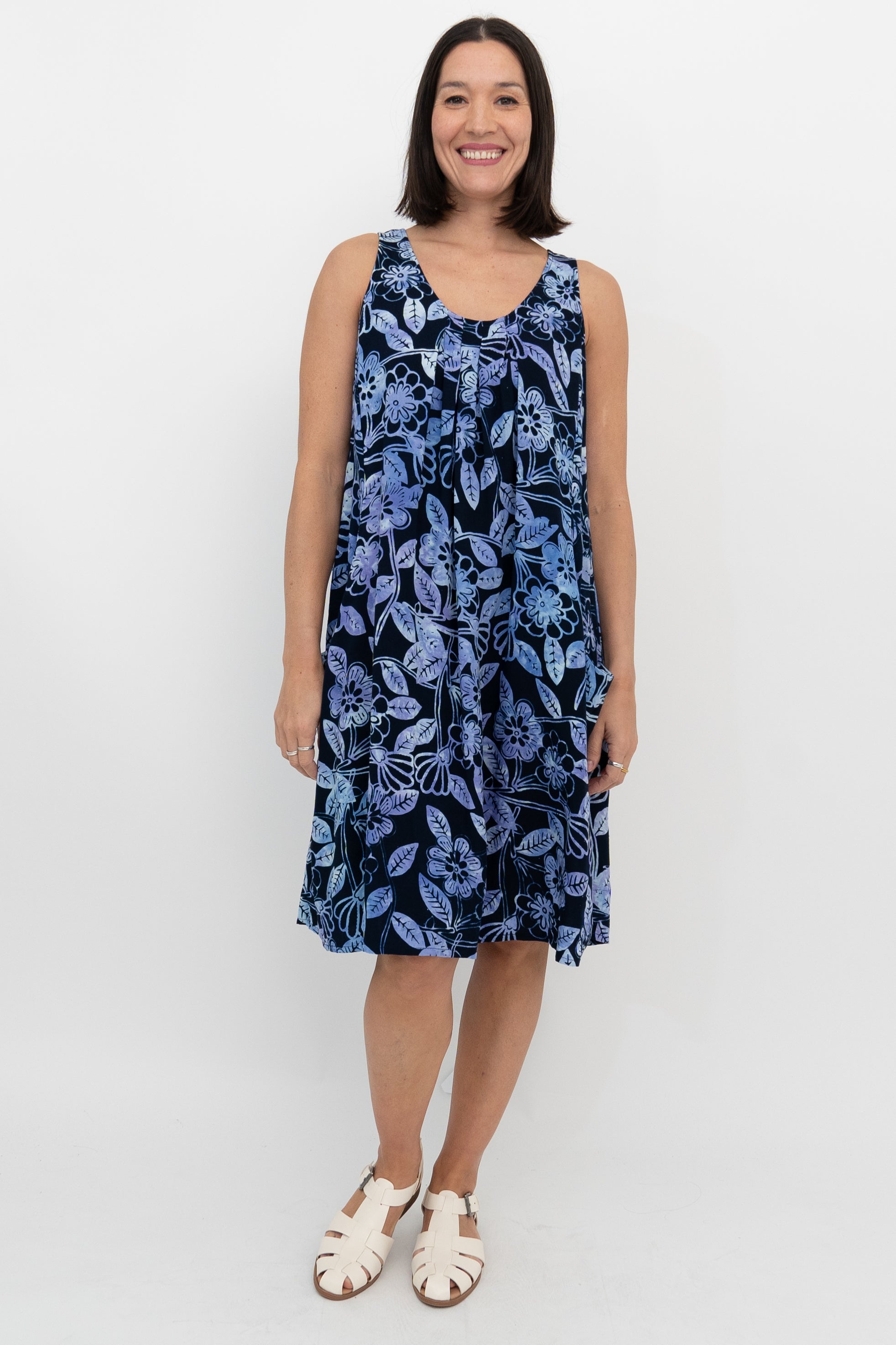 Peachy Floral Summer Dress for Women - Elegant & Comfortable Lavender Dress for Casual Outings, Beach Vacations & Date Nights