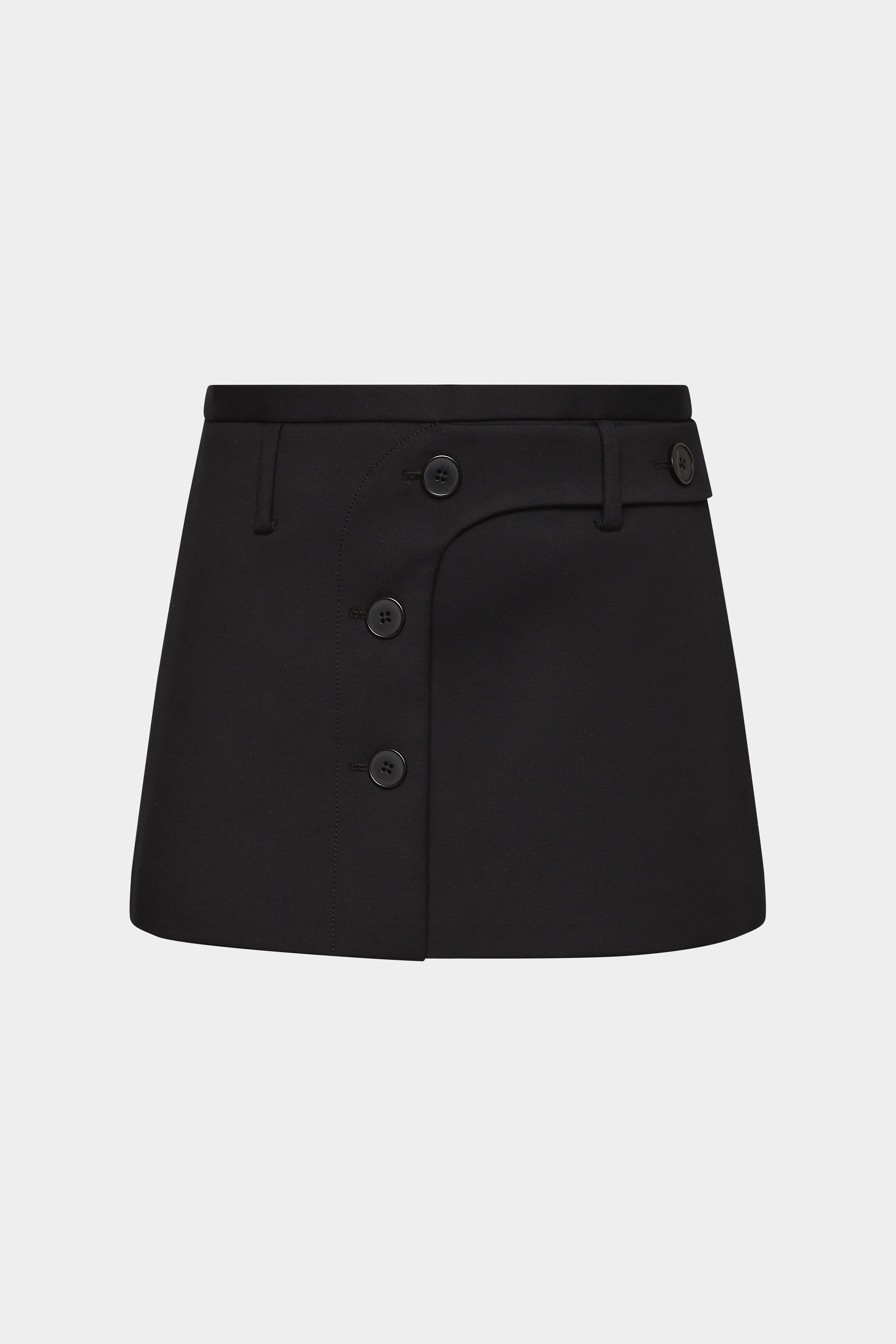 Stylish Sandrine Button Mini Skirt for Women - High Waist Denim A-Line Skirt with Front Buttons - Perfect for Casual Outfits, Date Nights & Summer Fashion