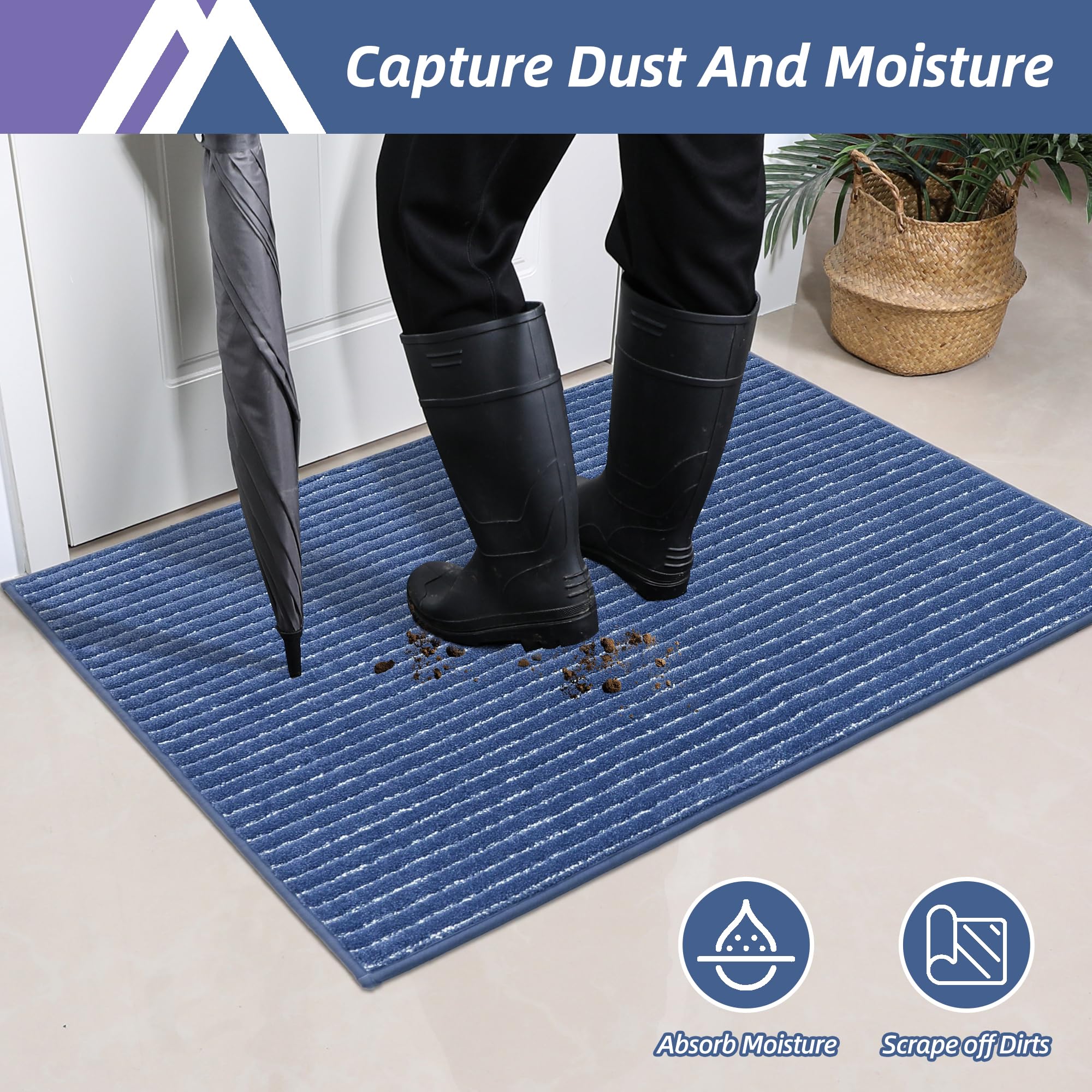 Non-Slip Washable Indoor/Outdoor Door Mat - 32
