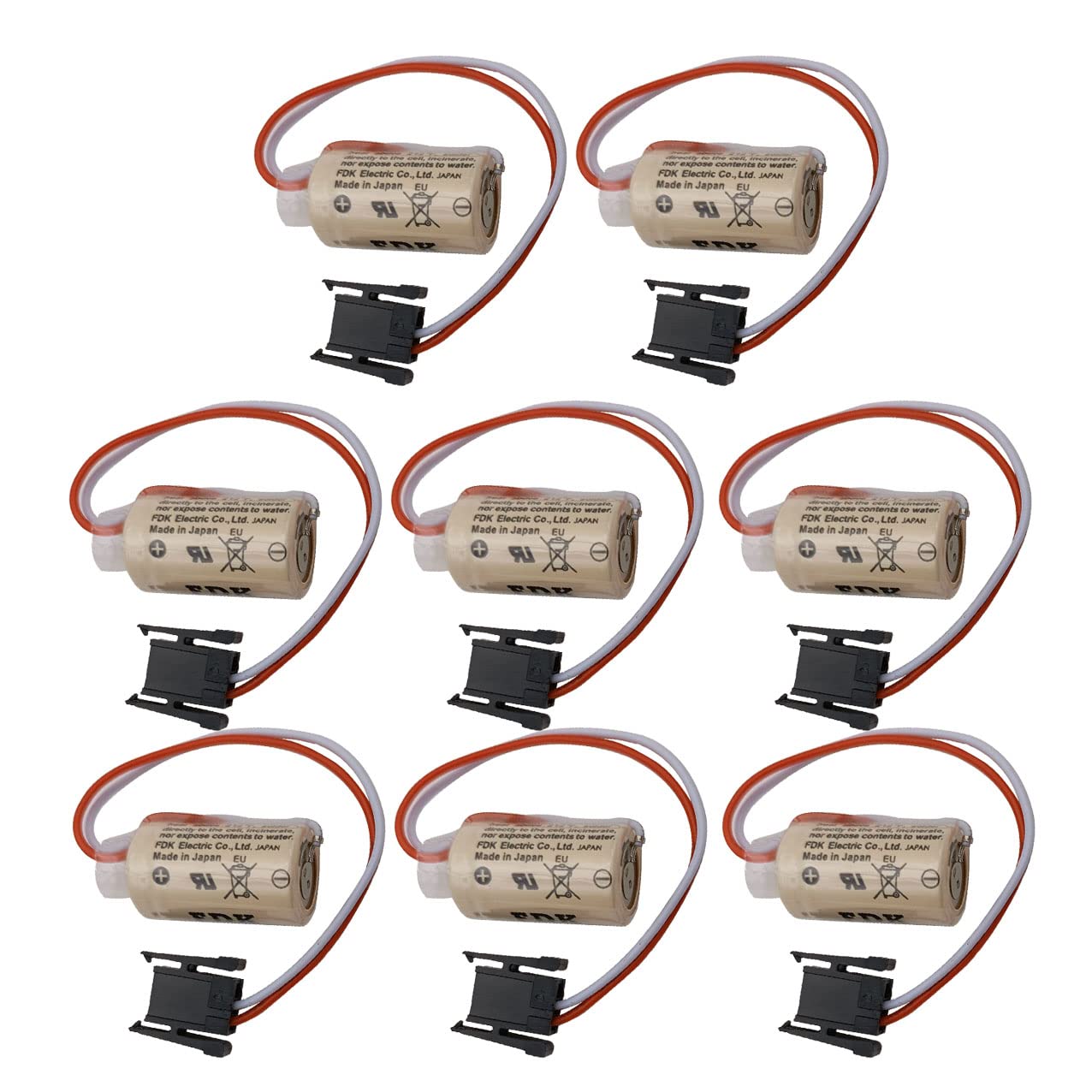 Allen Bradley SLC PLC SLC500 Replacement Battery - EVA (8-Pack) 1747-BA 1769-BA - Industrial Automation Backup Power for PLC Systems