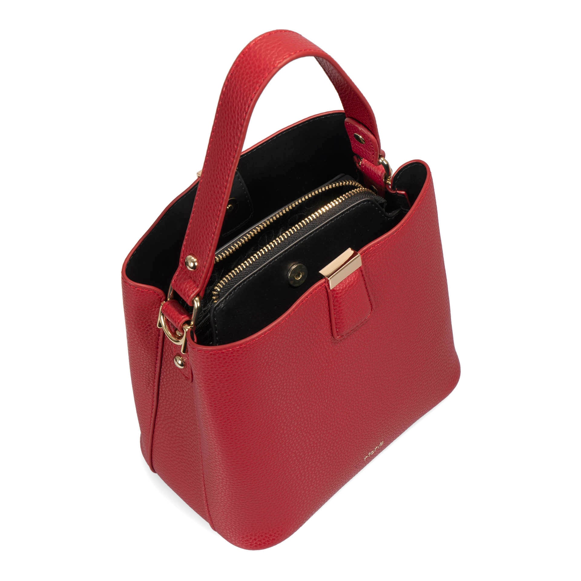 Riona Janis RFID Blocking Pebbled Leather Bucket Bag for Women - Stylish Crossbody Purse for Travel, Shopping & Everyday Use